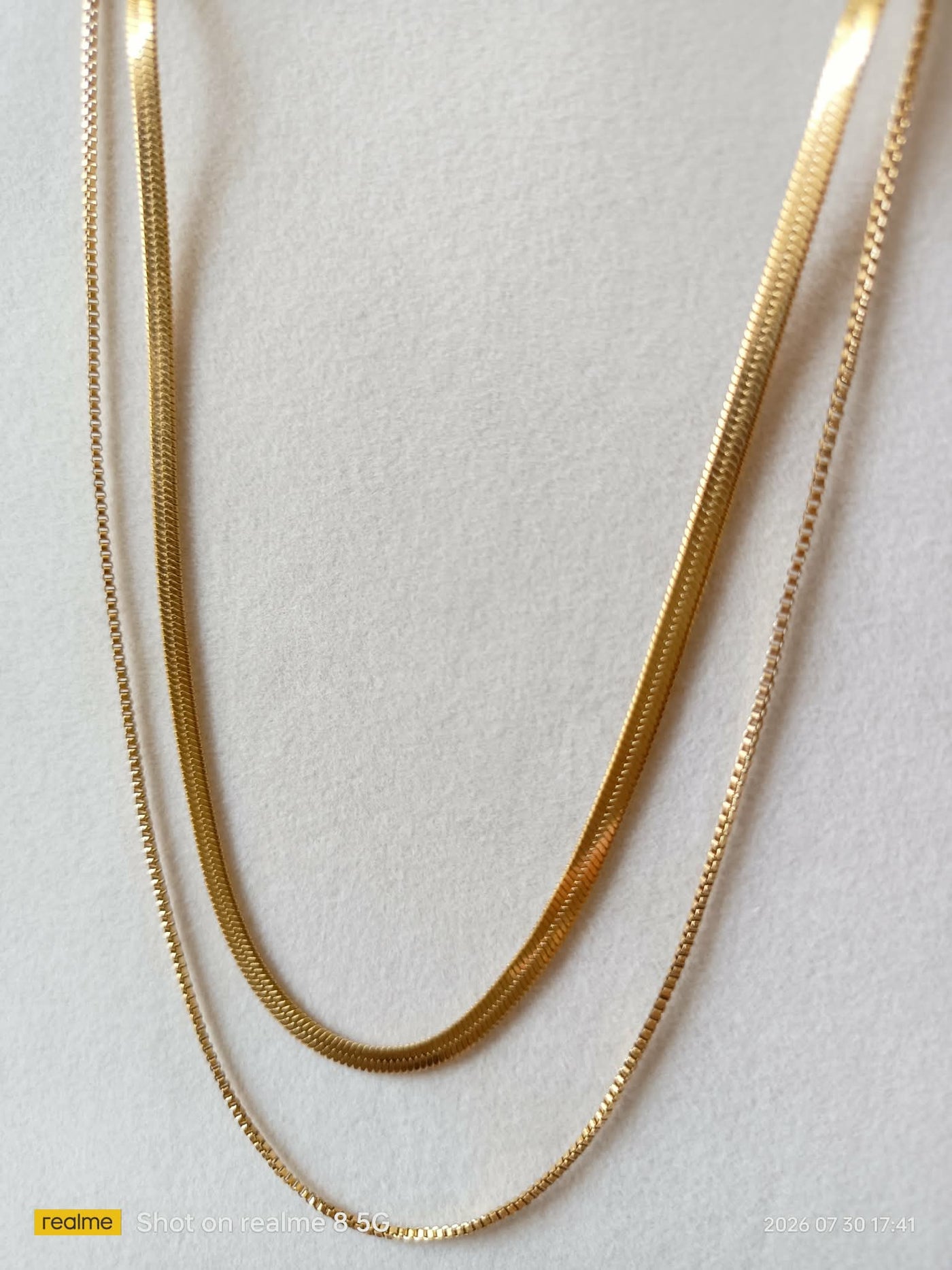 Soleil Layered Snake Necklace - view 2