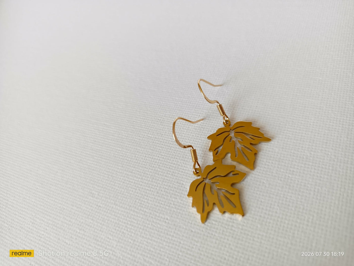 Sylva Leaf Drop Earrings - view 2