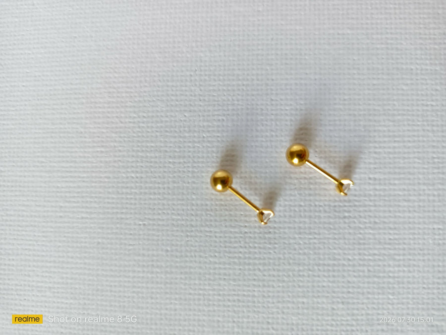 Soleil Ball Studs - view 1